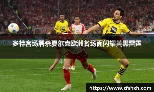 多特客场屠杀夏尔克欧洲名场面闪耀黄黑雷霆